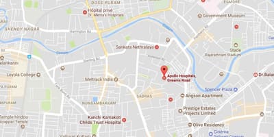 Аполлон больницы Ченнаи nungambakkam, который карте